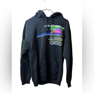 Civil regime | hoodie black pullover sweatshirt medium